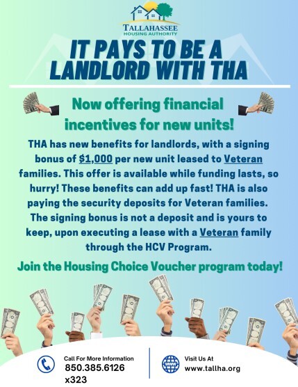 HCV Landlord Flyer. All information on this flyer is listed above.