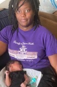 Dreonna and her baby.
