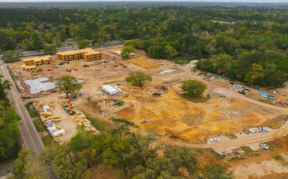 Neighborhood construction area.