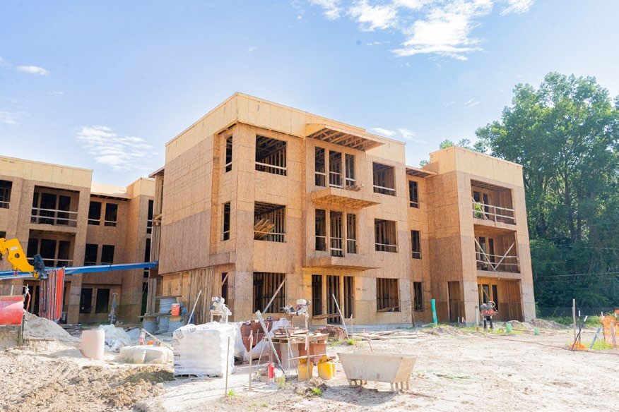 Construction Exterior of Orange Development.