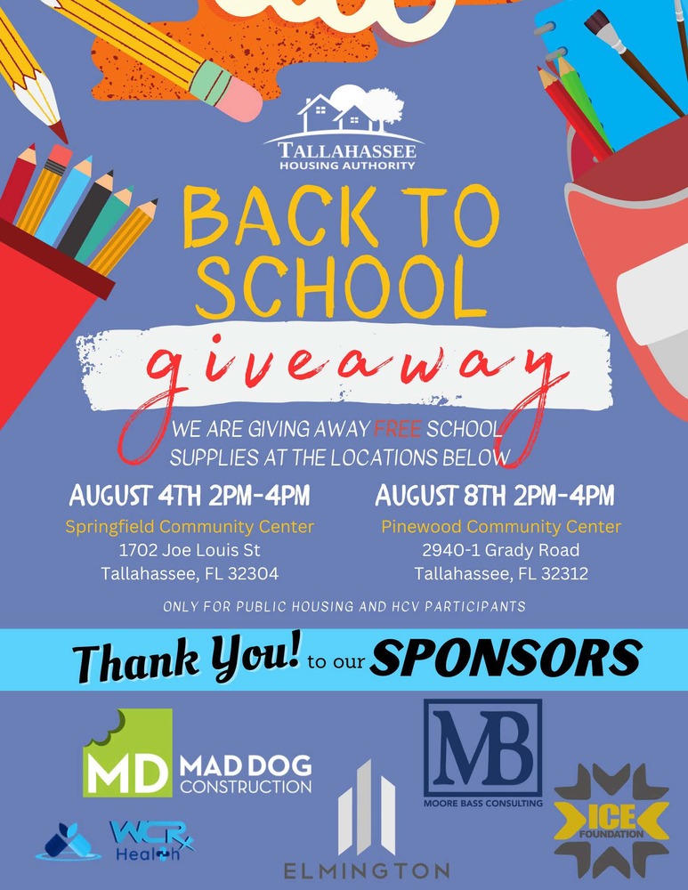 Back to School Giveaway Flier. The information is found above.