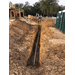 The Primary power conduit being installed in the ground at Orange Ave.