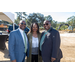 Happy, smiling peope at groundbreaking.